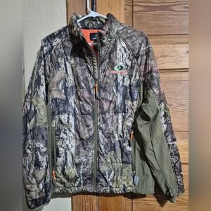 Mossy Oak Full Zip Thinsulate Lined Jacket Lightweight Hunting Men Size M